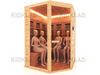 Инфракрасная сауна керамика, 4-местная угловая, 200*150*150 см, 10 излучателей, кедр