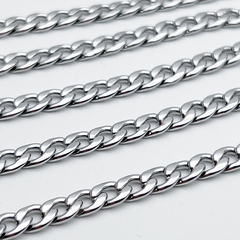 Цепочка, сталь, размер звена 7*5 мм, цена за 50 см
