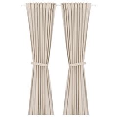 Комплект штор IKEA LENDA (ЛЕНДА), Бежевый, 140x250 см, 2 шт