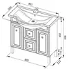 Aquanet 181502 Компл.2 - Тумба Стайл 85 цв.белый New ящики (181502)
