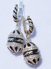 Карла (серьги  из серебра)