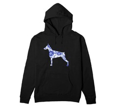 Толстовка "Доберман из гжели"