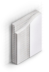 Стекломагнезитовый лист (СМЛ) Премиум 1220 х 2440 х 10мм