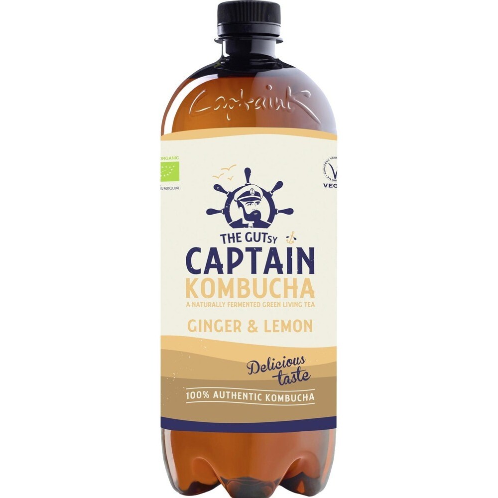 Напиток 950Ml The Gutsy Captain Kombucha Ginger Lemon, Inkivaarin Ja  Sitruunan Makuinen Kombucha-Juoma Luomu – купить за 1 140 ₽ с доставкой из  Финляндии