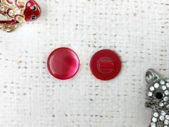 Пуговицы блузочные на ножке "карамелька", d 1,5 см, тёмно-красный