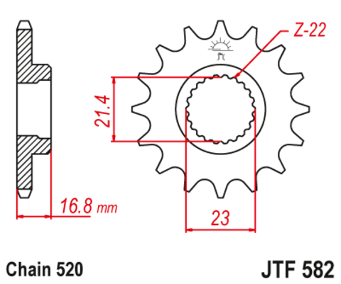 Звезда ведущая JTF582 15