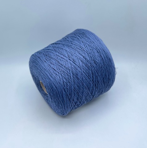 Бобинная пряжа (пр.Италия), art.Cotone, 350м/100 гр. 100%Хлопок, цвет-Сине-сиреневый , арт.34733