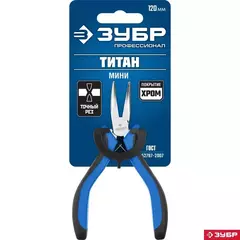 ЗУБР 120 мм, мини тонкогубы изогнутые, Профессионал (22170-4)