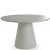 Стол обеденный Lauri, Ø120 см, серый микроцемент
