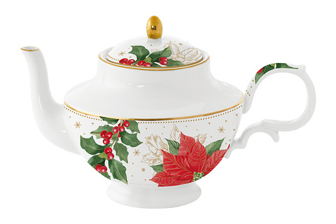 Чайник 800мл Easy Life Пуансеттия и ягоды