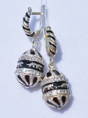 Карла (серьги  из серебра)