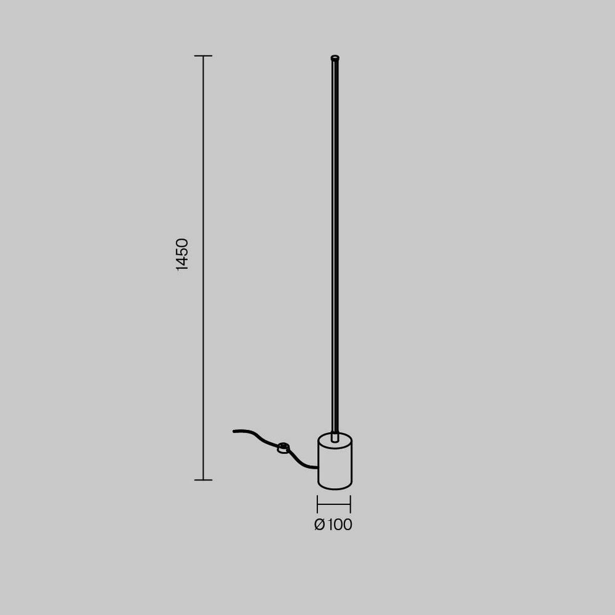 Торшер Maytoni Flow MOD147FL-L20BK1