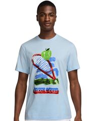 Теннисная футболка Nike Court Tennis - celestine blue