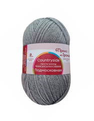 Пряжа "Подмосковная", 50% шерсть, 50% акрил, 100гр-250м, мышонок