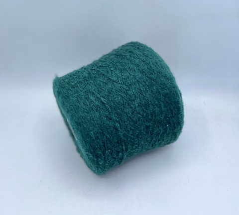 Pecci Filati (пр.Италия),art-Exploit 400м/100гр, 48% Шерсть, 24% Кашемир, 16%Полиамид, 12%Хлопок цвет-Зеленый на черной основе. арт-36315