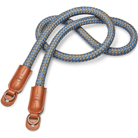 Ремешок Leica Round Braided Rayon Carrying Strap (Cognac and Denim Blue)