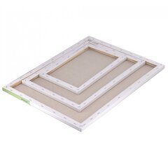 
          Набор холстов на подрамнике Alingar, 3 шт 20*30, 30*40, 40*50, 280 гр/м2 среднее зерно, хлопок, акриловая трёхкомпон. грунтовка, индивид. упаковка