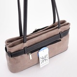 Сумка Саломея 216 македония тауп + черный