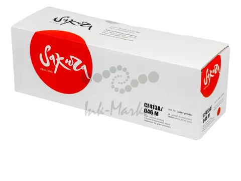 Картридж Sakura CF413A/046M для HP, Canon, пурпурный, 2300 к.