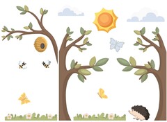 Набор декоративных настенных элементов серии Скандик