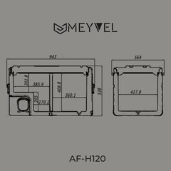 Купить автомобильный холодильник Meyvel AF-H120DD (108 л, 12/24/) недорого.