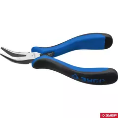 ЗУБР 120 мм, мини тонкогубы изогнутые, Профессионал (22170-4)