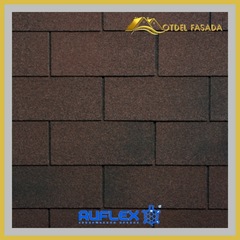 Гибкая черепица Ruflex Tab R-T-4 Темный шоколад 3 м2/уп.