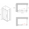 Abber Schwarzer Diamant AG30140BMH-S90BM Душевой уголок, 140x90x195
