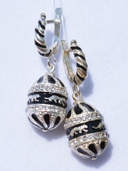 Карла (серьги  из серебра)