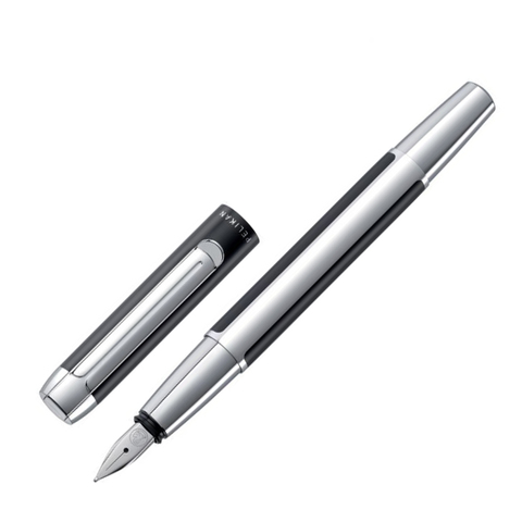 Ручка перьевая Pelikan Elegance Pura P40, Black Silver, F (904888)