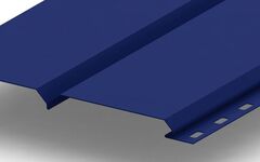 Сайдинг металлический L -Брус Norman MP ПЭ- RALL 5002 Ультрамариновый, 0.5мм