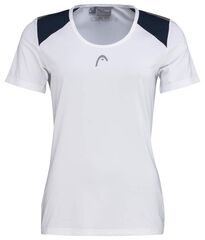 Женская теннисная футболка Head Club 22 Tech T-Shirt W - white/dark blue