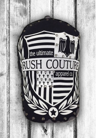 Бейсболка TURC SHIELD BLACK WHITE HAT Rush Couture