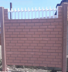 Панель наборная гладкая PG-02 "кирпич с ковкой" 50см*200см