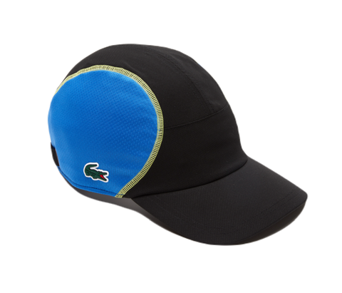 Теннисная кепка Lacoste Tennis Mesh Panel Cap - black/blue/yellow