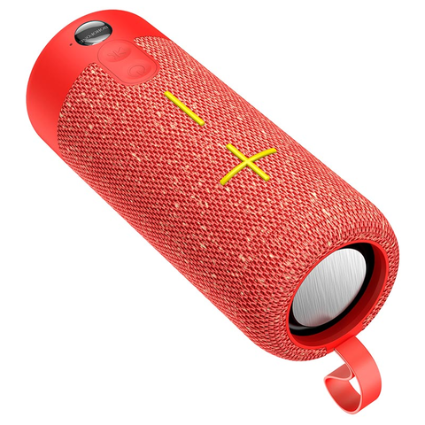 Влагозащитная IPX5 колонка с радио FM, порты TF, AUX, USB, режим TWS Borofone BR19 (Красный) Портативная акустика Bluetooth