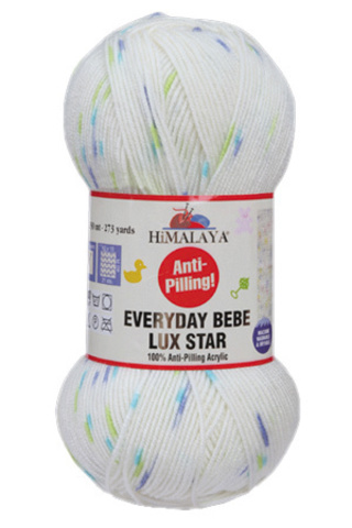 Пряжа Everyday Bebe Lux Star , 100г, 250м, 100%антипиллинг акрил (цена за уп.)