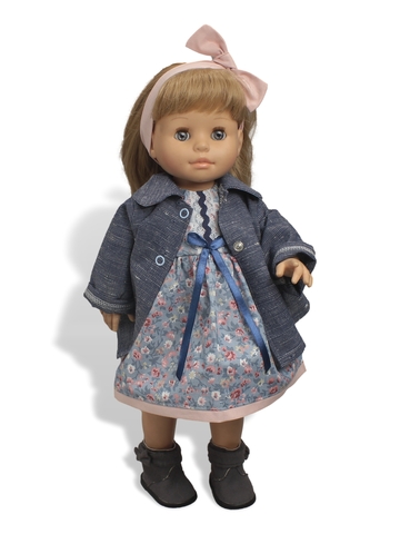 Пальто и платье - На кукле. Одежда для кукол, пупсов и мягких игрушек.