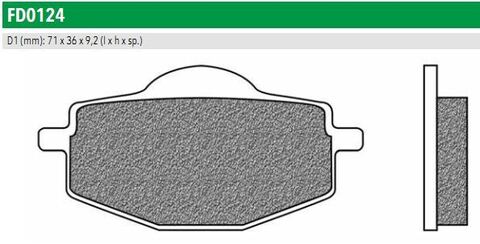 FD0124TS Тормозные колодки дисковые мото ROAD TOURING SINTERED (FDB383ST)  NEWFREN