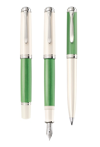 Ручка шариковая Pelikan Souverän® K605 SE 2019, Green-White CT (818223)