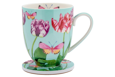 Кружка с подставкой 400мл Maxwell&Williams Тюльпаны
