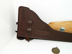 Leather holster for Luger P08 and Walther P38