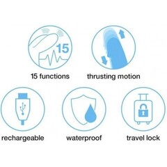 Вибратор Happy Rabbit Thrusting Realistic розовый