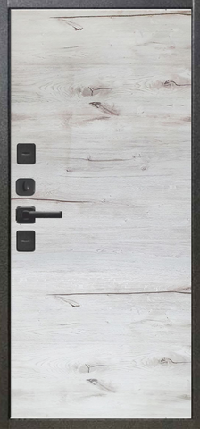 Термодверь входная ЮДМ U-Термо Роял, 2 замка, 1,4 мм металл, (серебро антик темный+дуб арктика) #3