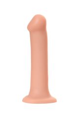 Телесный фаллос на присоске Silicone Bendable Dildo XL - 20 см. - 