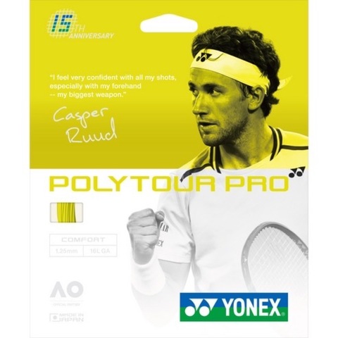 Струны Yonex POLY TOUR PRO COMFORT YELLOW 15TH ANNIVERSARY (1.25мм / 12м)