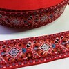Тесьма жаккард, ш. 4 см, красный