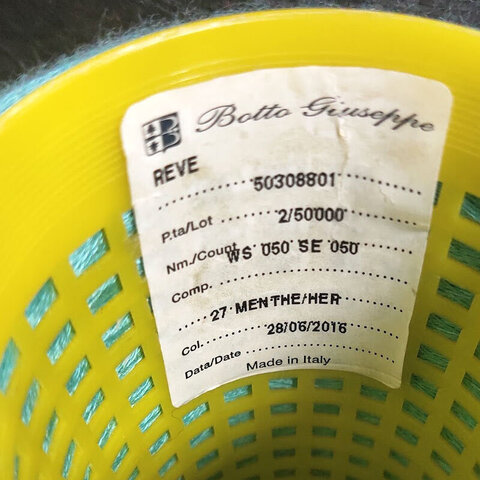 Кашемир с шелком BOTTO GIUSEPPE REVE 2/50 бирюза