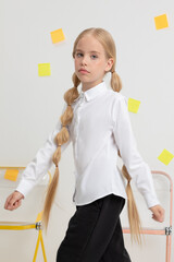 блузка  для девочки  ТК 39030/белый