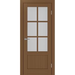 Купить Межкомнатная дверь экошпон Турин 541ПФ.2221 орех остеклённая